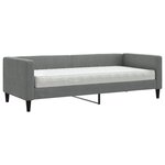 vidaXL Lit de jour avec matelas gris foncé 80x200 cm tissu