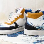 Baskets CAVAL x La Grande Vague de Kanagawa