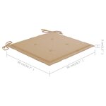 vidaXL Chaises à manger de jardin avec coussins lot de 2 Acacia massif