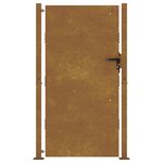 vidaXL Portail de jardin 105x180 cm acier corten