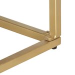 vidaXL buffet doré 120x30x75 cm bois de manguier massif
