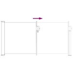 vidaXL Store latéral rétractable 300 x 100 cm Polyester Rectangulaire