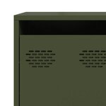 vidaXL Buffet vert olive 135x39x73 5 cm acier laminé à froid