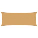 vidaXL Voile d'ombrage 160 g/m² rectangulaire sable 2x4 5 m PEHD