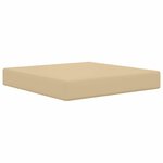 vidaXL Coussin de canapé d'extérieur 2 Pièces Beige Polyester