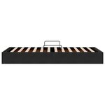 vidaXL Cadre de lit ottoman avec stockage Noir 90 x 200 cm Velours