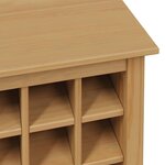 vidaXL Cabinet à vin HILL Marron miel 79.5 x 40 x 107.5 cm