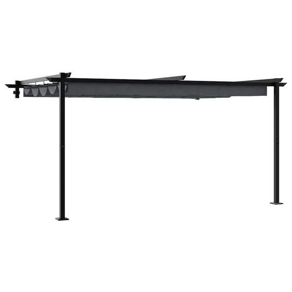 vidaXL Gazebo mural Anthracite Acier