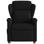 vidaXL Fauteuil inclinable électrique Noir Tissu