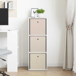 vidaXL Buffet avec tiroir Blanc 35 x 32 x 99 5 cm