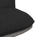 vidaXL Chaise pivotante de bureau Noir Tissu