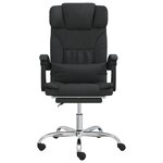 vidaXL Fauteuil de massage inclinable de bureau Noir Similicuir