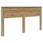 vidaXL Cadre de lit Chêne artisan 180 x 200 cm Pin massif