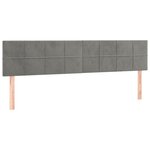 vidaXL Sommier à lattes de lit avec matelas LED Gris clair 160x200 cm