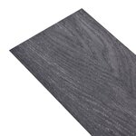 vidaXL Dalles de plancher PVC autoadhésif 5 02 m² 2 mm noir et blanc
