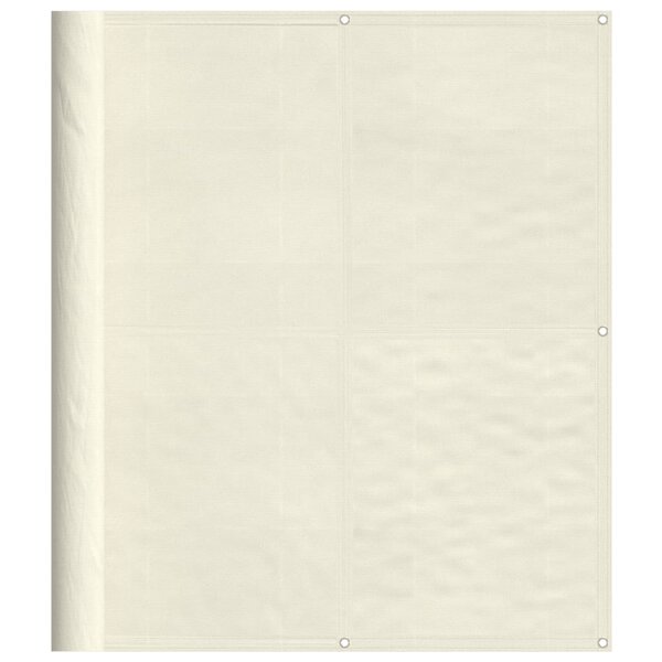 vidaXL Écran de balcon crème 120x700 cm 100  polyester oxford