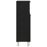 Armoire de bain vidaXL Noir Chêne 30x30x95 cm Bois