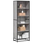 vidaXL Bibliothèque sonoma gris 60x35x170 5 cm bois d'ingénierie