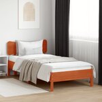 vidaXL Tête de lit cire marron 90 cm bois massif de pin