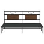 vidaXL Cadre de lit sans matelas chêne marron 183x203 cm