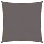 vidaXL Voile de parasol PEHD Carré 2 x 2 m Anthracite