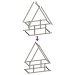 vidaXL Portant de bois chauffage anthracite 50x25x60 cm