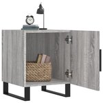 vidaXL Tables de chevet 2 Pièces sonoma gris 40x40x50cm bois d'ingénierie