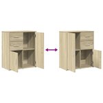 vidaXL Buffet chêne sonoma 60x31x70 cm bois d'ingénierie