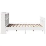 vidaXL Cadre de lit sans matelas blanc 150x200 cm bois de pin massif