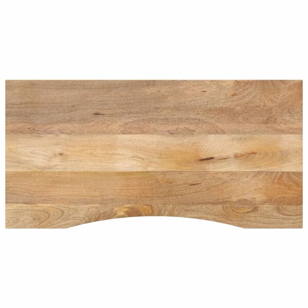 vidaXL Dessus de bureau avec courbe 110x50x2 5 cm manguier massif brut