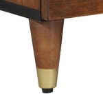 vidaXL Meuble TV Marron miel 100 x 33 x 46 cm Bois de mangue massif