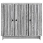 vidaXL Buffet Sonoma gris 89 x 34 5 x 80 cm Bois d'ingénierie