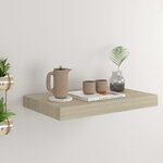 vidaXL Étagère murale flottante chêne 40x23x3 8 cm MDF