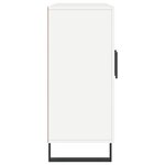 vidaXL Buffet blanc 90x34x80 cm bois d'ingénierie