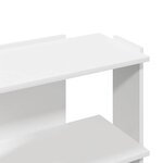 vidaXL Bibliothèque à 3 niveaux blanc 60x30x60 cm bois d'ingénierie