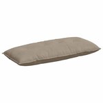 vidaXL Coussin de Dos Taupe 120 x 50 cm Tissu en microfibre