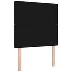 Tête de lit vidaXL avec boutons en cristal  capitonnée  noire  90 cm  velours