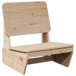 vidaXL Chaise de jardin 60x64x70 5 cm bois de pin massif