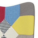 vidaXL Chaise à bascule Patchwork Tissu