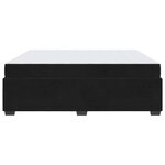 vidaXL Cadre de lit avec matelas Noir 180 x 200 cm Velours