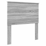 vidaXL Cadre de lit Gris Sonoma 90 x 190 cm Bois d'ingénierie