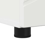 vidaXL Cabinet de salle de bain avec stockage Blanc 30 x 35 x 192 cm
