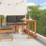 vidaXL Ensemble bistro de jardin 3 Pièces Marron Bois d'acacia massif