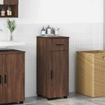 vidaXL Cabinet de salle de bain Chêne marron 30 x 35 x 80 cm