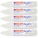 Marqueur acrylique large 5000 blanc trafic 5-10 mm x 5 EDDING