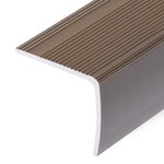 vidaXL Nez de marche Forme en L 5 pcs Aluminium 100 cm Marron