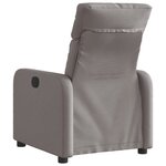 vidaXL Fauteuil inclinable électrique Taupe Tissu