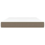 vidaXL Matelas de lit à ressorts ensachés Taupe 140x200x20 cm Tissu