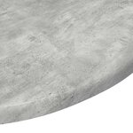 vidaXL Plateau de table Gris béton 50 x 50 x 1 5 cm Bois d'ingénierie