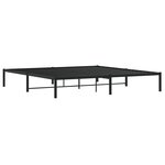 vidaXL Cadre de lit métal sans matelas noir 200x200 cm